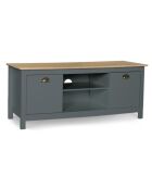 Meuble TV Ninon bois/gris - 113x40x47 cm