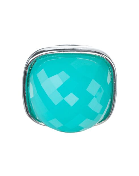 Turkoois Ice Bubble verstelbare ring