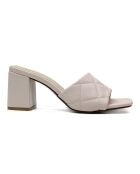 Mules Cacie rose - Talon 7 cm