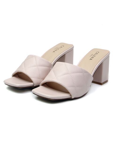 Sabot rosa Cacie - Tacco 7 cm