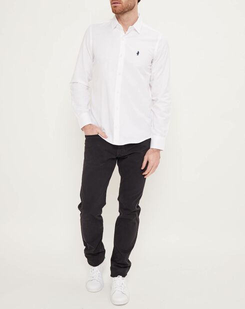 Pantalon ajusté 5 poches noir