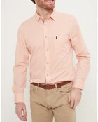 Chemise custom fit unie rose clair