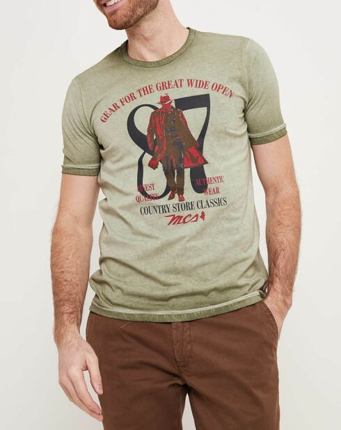Camiseta Great Wide 87 verde caqui