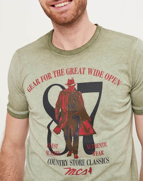 Camiseta Great Wide 87 verde caqui