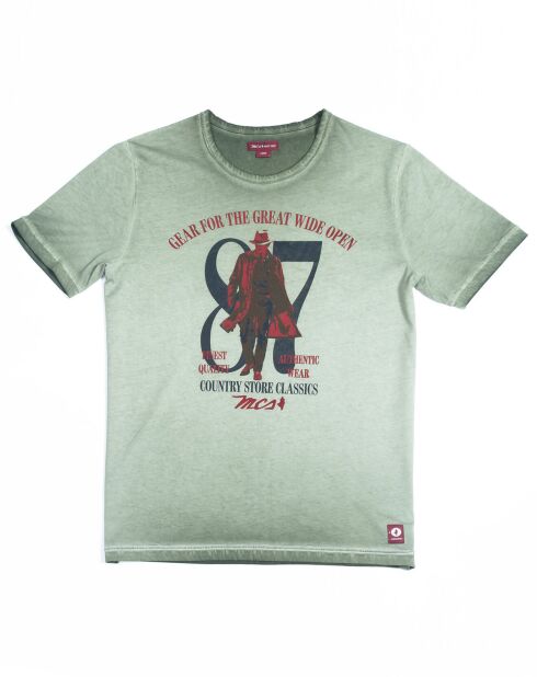 Camiseta Great Wide 87 verde caqui
