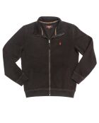 Sweat zippé uni noir