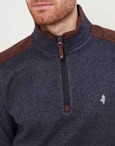 Sweat polaire indigo