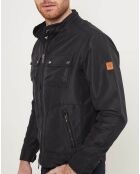 Blouson motard marine