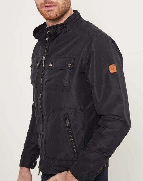 Blouson motard marine