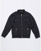 Blouson motard marine