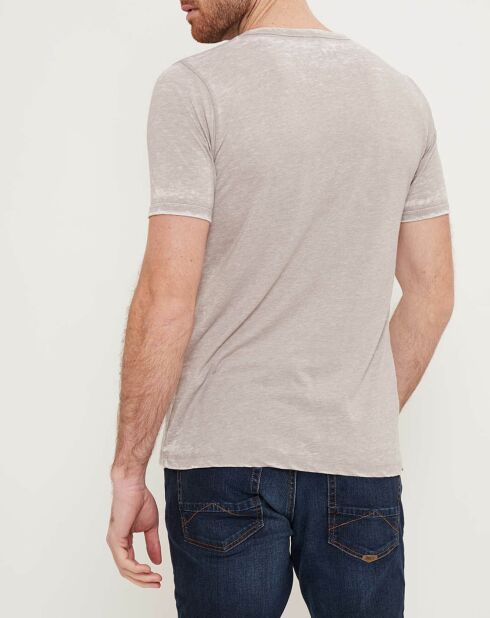 T-Shirt Eagle Flag gris beige