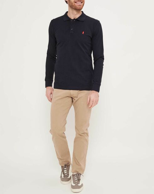 Polo manches longues Classic marine