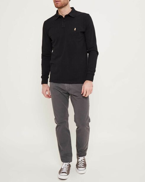 Polo manches longues Classic noir