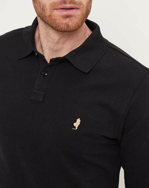 Polo manches longues Classic noir