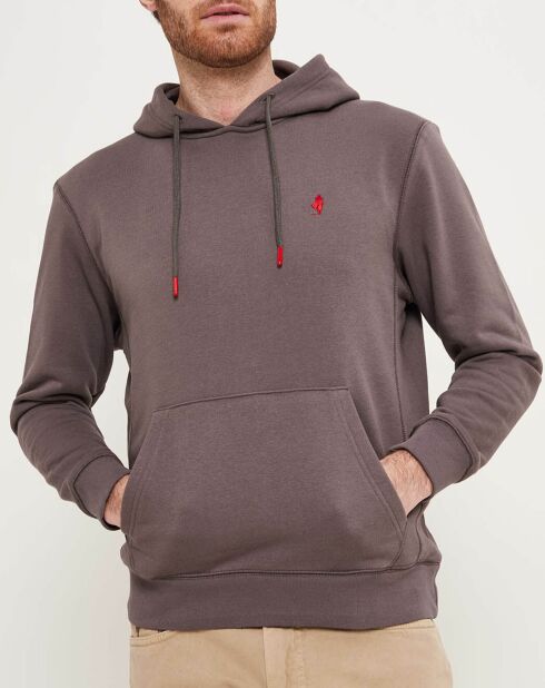 Sweat à capuche anthracite