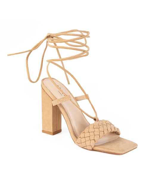 Slingbacks Chahra marron - Talon 10.5 cm