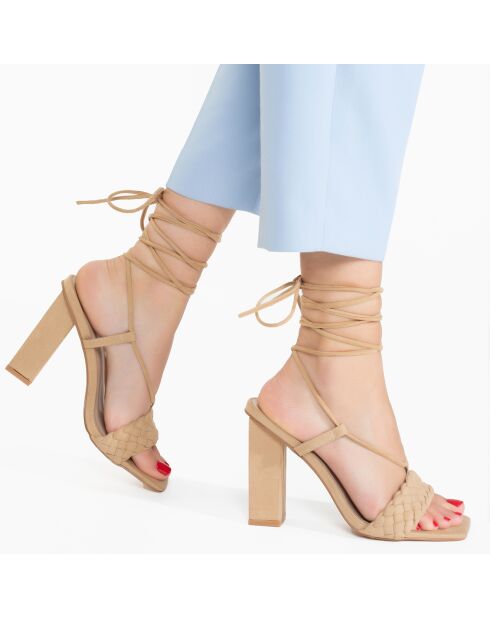 Slingback Chahra marroni - tacco 10,5 cm