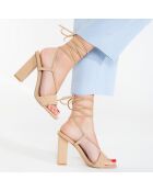 Slingbacks Chahra marron - Talon 10.5 cm