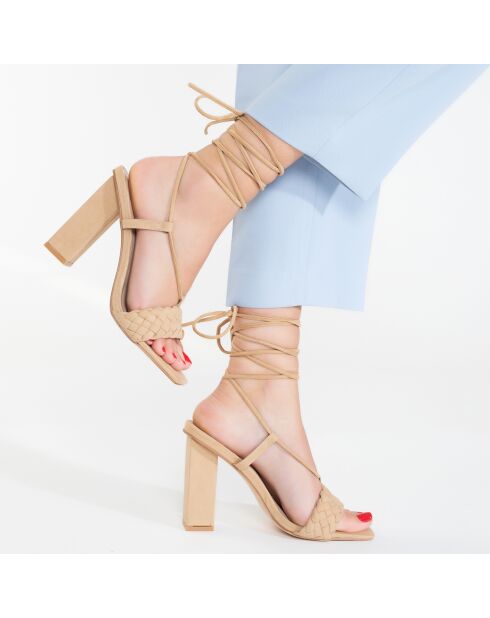 Slingbacks Chahra marron - Talon 10.5 cm