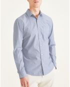 Chemise Slim Alpha Icon imprimée  bleue