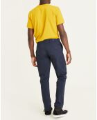 Pantalon en Coton Bio Mobile Icon Tapered bleu marine