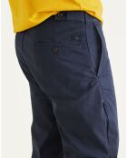 Pantalon en Coton Bio Mobile Icon Tapered bleu marine