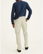 Pantalon en Coton Bio Mobile Icon Tapered beige