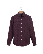 Chemise Slim Smart 360 Flex Woven imprimée bordeaux