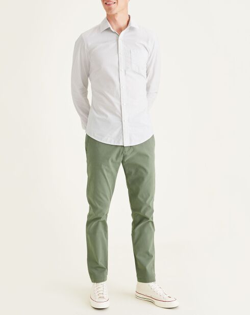 Pantalon chino Smart 360 Flex Tapered kaki foncé