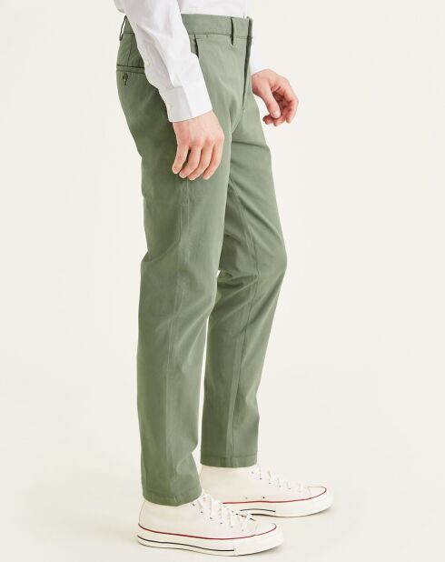 Pantalon chino Smart 360 Flex Tapered kaki foncé