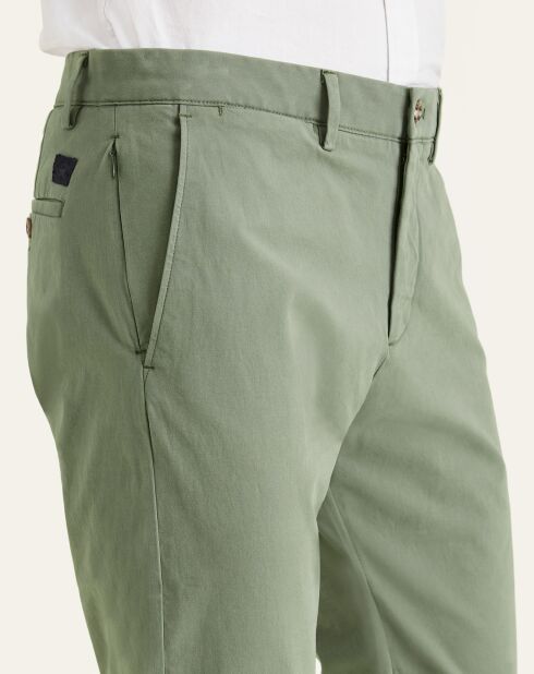 Pantalon chino Smart 360 Flex Tapered kaki foncé