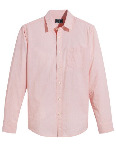 Chemise Slim Alpha Icon à rayures orange