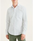 Chemise Slim Alpha Icon imprimée greige