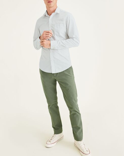 Chemise Slim Alpha Icon imprimée greige
