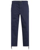 Pantalon en Coton Bio Mobile Icon Tapered bleu marine