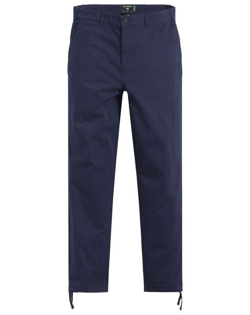 Pantalon en Coton Bio Mobile Icon Tapered bleu marine