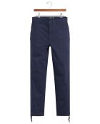 Pantalon en Coton Bio Mobile Icon Tapered bleu marine