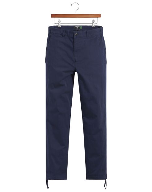 Pantalon en Coton Bio Mobile Icon Tapered bleu marine
