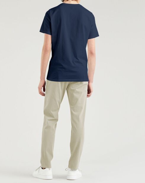 T-Shirt 100% Coton Bio Logo bleu marine