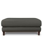 Pouf Velours Côtelé Leon gris foncé - 108x108x42 cm