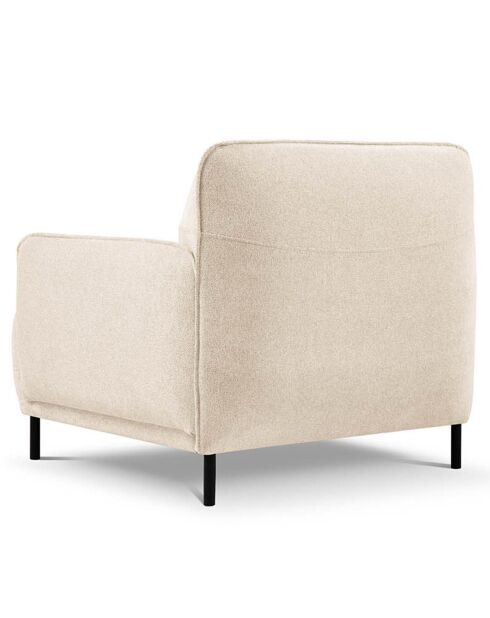 Fauteuil Tissu Neso beige - 88x90x76 cm
