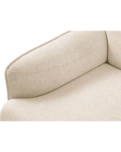 Fauteuil Tissu Neso beige - 88x90x76 cm