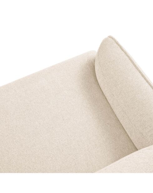 Fauteuil Tissu Neso beige - 88x90x76 cm