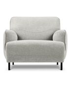Fauteuil Tissu Neso gris - 88x90x76 cm