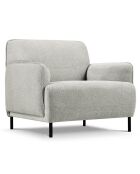 Fauteuil Tissu Neso gris - 88x90x76 cm