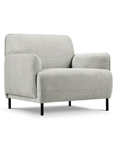 Fauteuil Tissu Neso gris - 88x90x76 cm