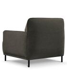 Fauteuil Tissu Neso gris foncé - 88x90x76 cm