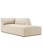 Méridienne droit Velours Côtelé Sao beige clair - 181x93x69 cm