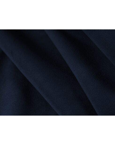 Méridienne gauche Velours Sao bleu roi - 181x93x69 cm
