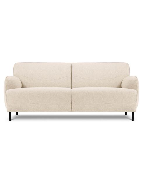 Canapé Tissu Neso 2 places beige - 175x90x76 cm